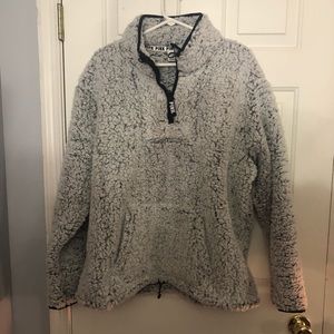 Victoria Secret PINK SHERPA quarter zip
